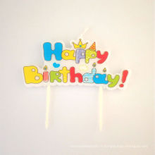 Lettre en forme de bougies populaires de joyeux anniversaire en particulier pour les fournitures de fête d&#39;anniversaire